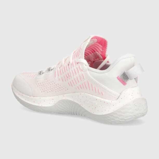 Under Armour pantofi de antrenament Flow Dynamic IntelliKnit culoarea alb preţ