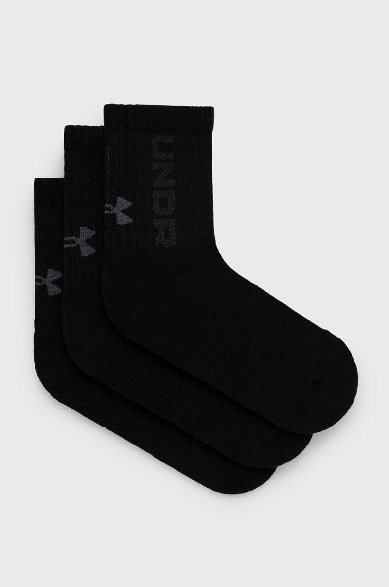 Under Armour sosete 3-pack culoarea negru