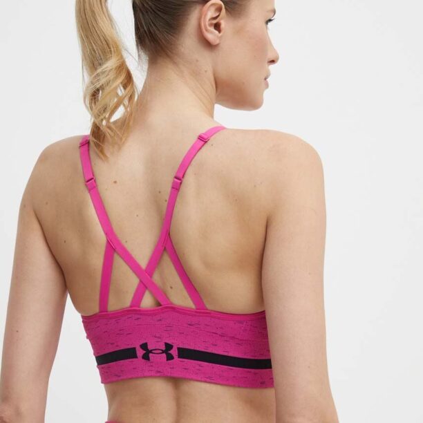 Under Armour sutien sport culoarea roz preţ