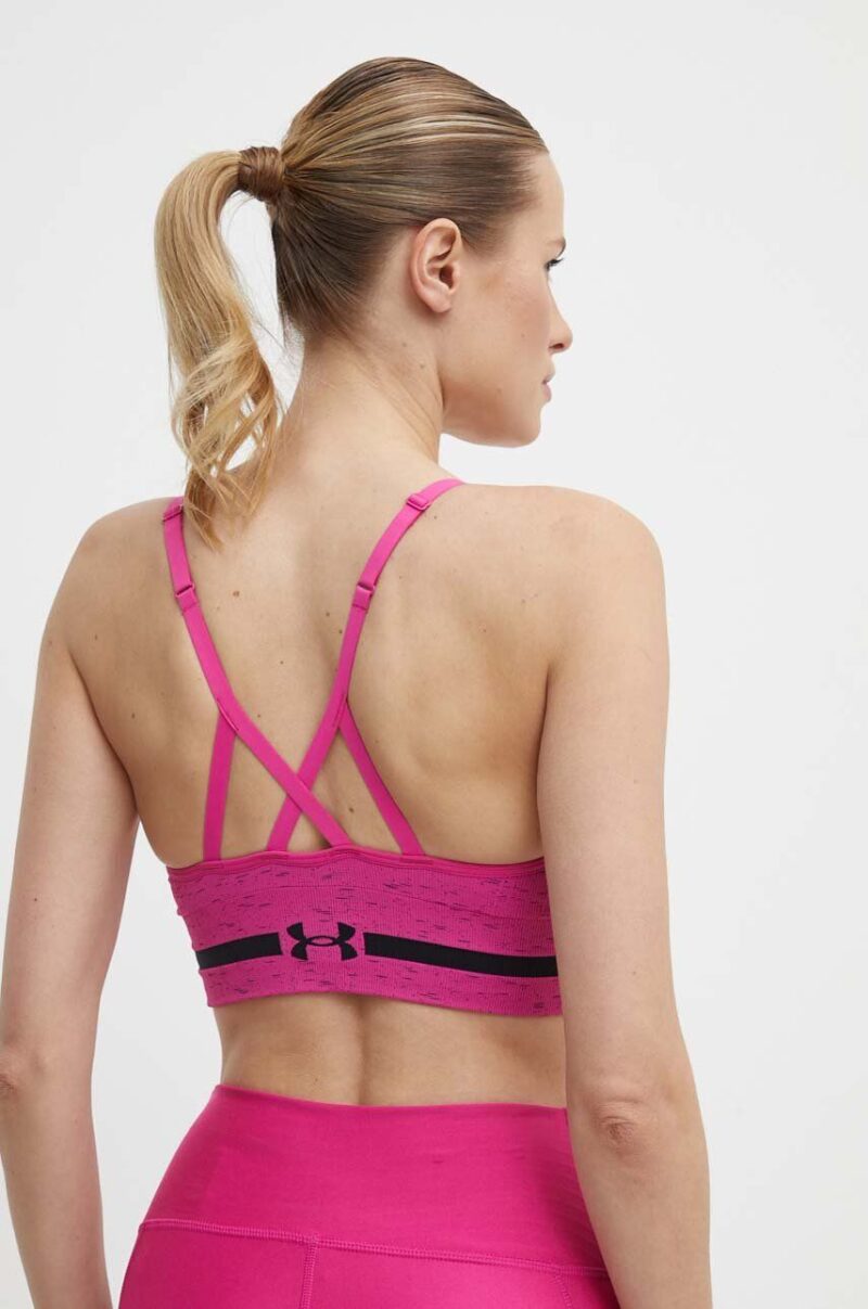 Under Armour sutien sport culoarea roz preţ