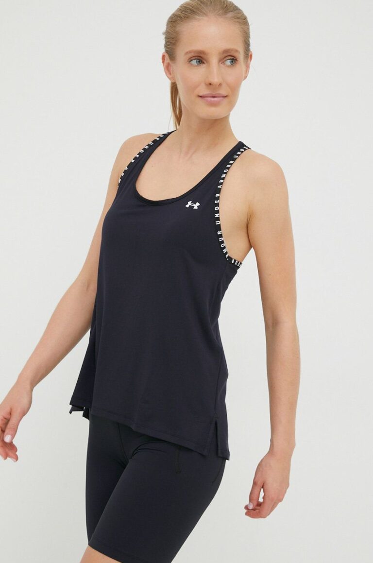 Under Armour top de antrenament Knockout 1351596.001 culoarea negru preţ