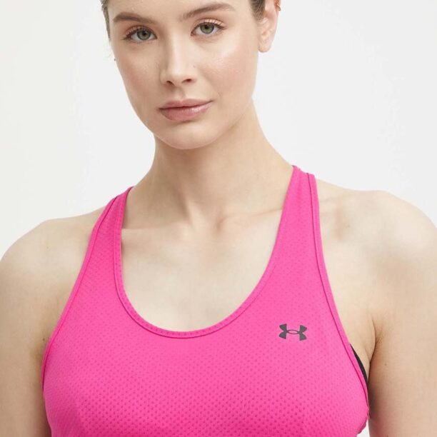 Under Armour top de antrenament culoarea roz