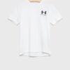 Under Armour tricou copii culoarea alb