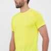 Under Armour tricou de alergare culoarea galben