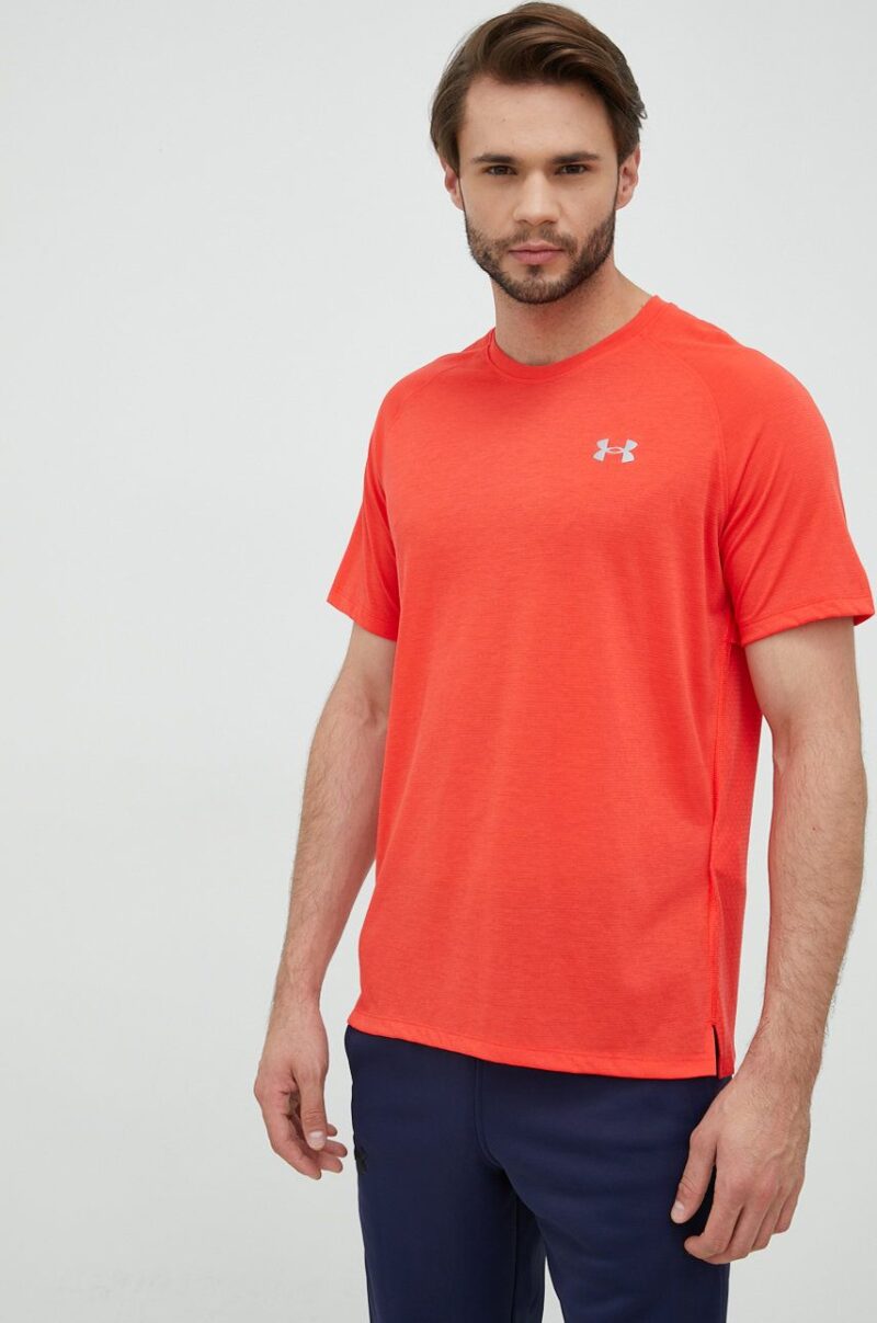 Under Armour tricou de alergare culoarea rosu