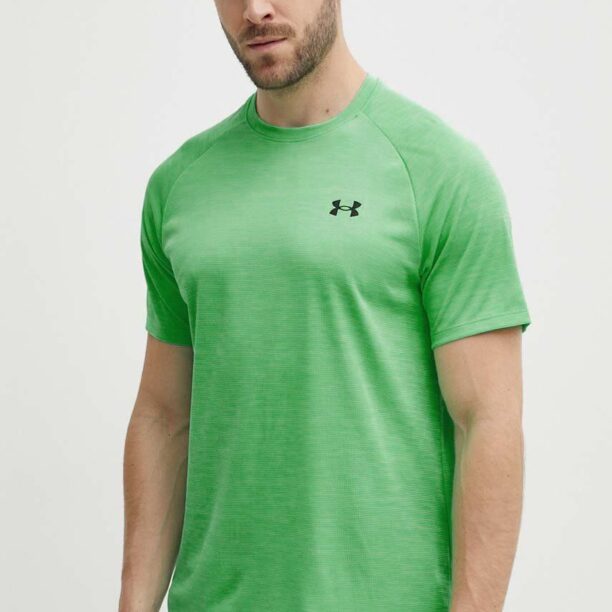 Under Armour tricou de antrenament Tech Textured culoarea verde