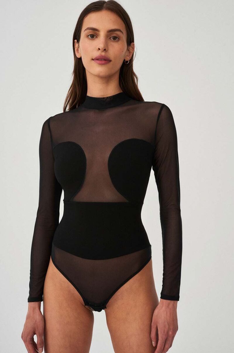 Undress Code body All-Nighter Bodysuit culoarea negru