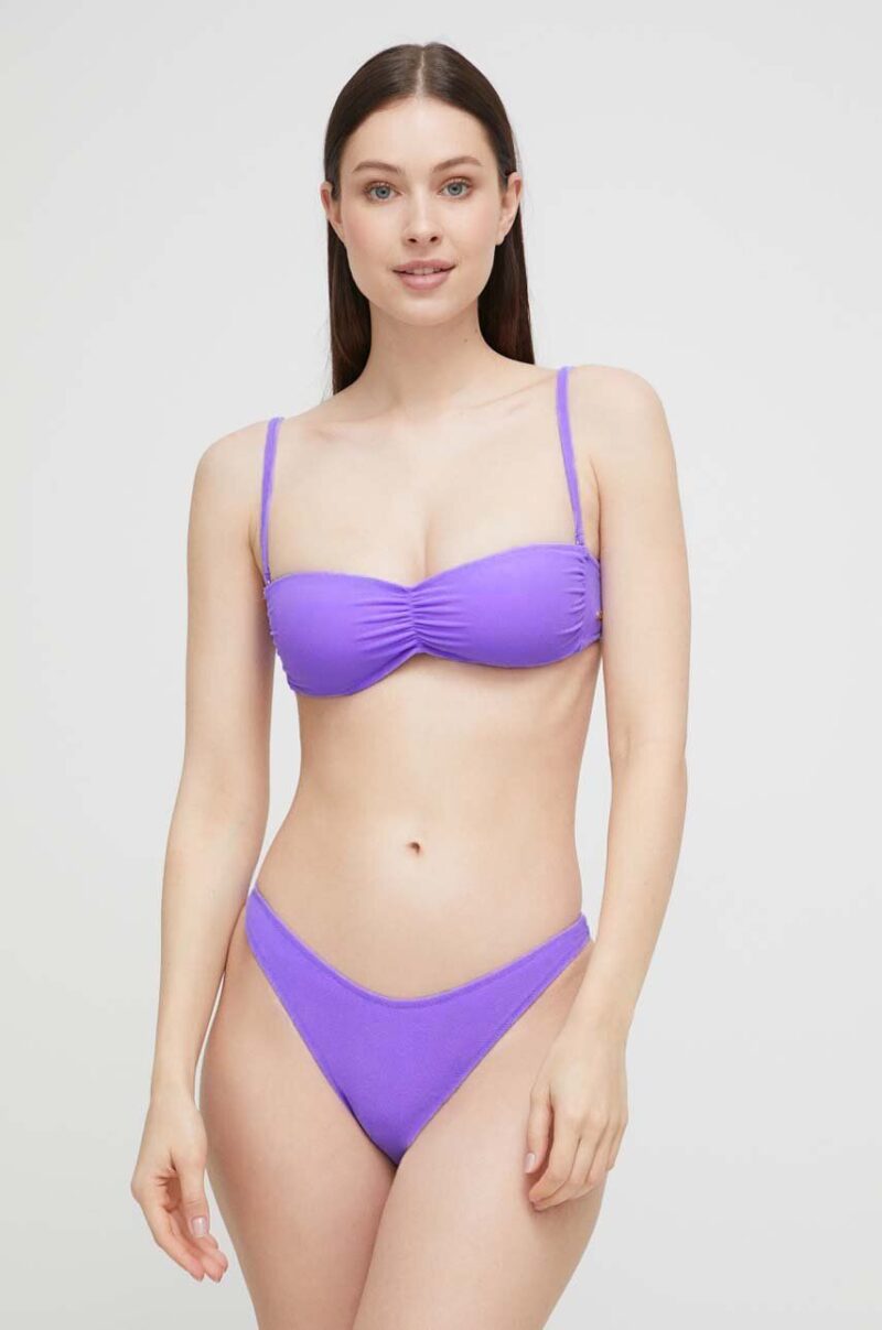 United Colors of Benetton bikini brazilieni culoarea violet preţ