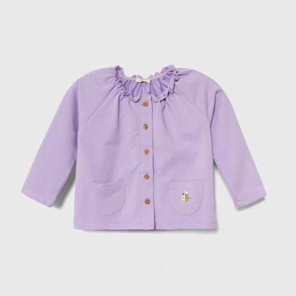 United Colors of Benetton bluza bebe culoarea violet