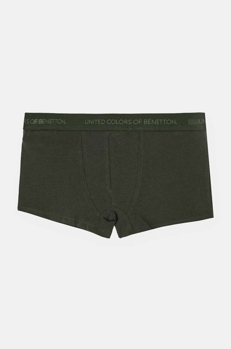 United Colors of Benetton boxeri 2-pack culoarea gri preţ