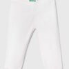 United Colors of Benetton leggins copii culoarea alb