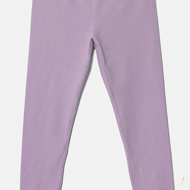 United Colors of Benetton leggins copii culoarea violet