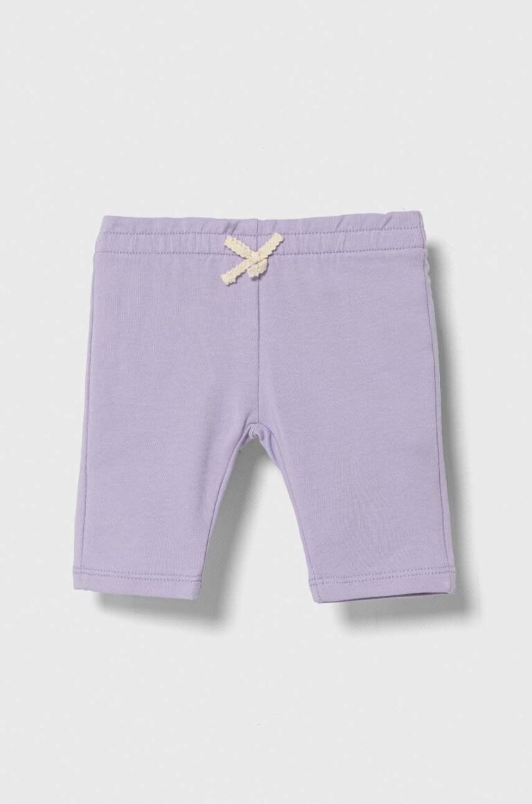 United Colors of Benetton leggins copii culoarea violet