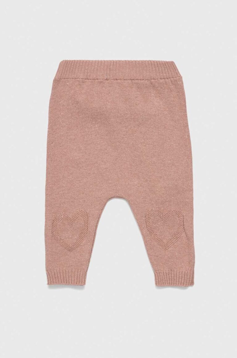 United Colors of Benetton pantaloni bebe culoarea roz