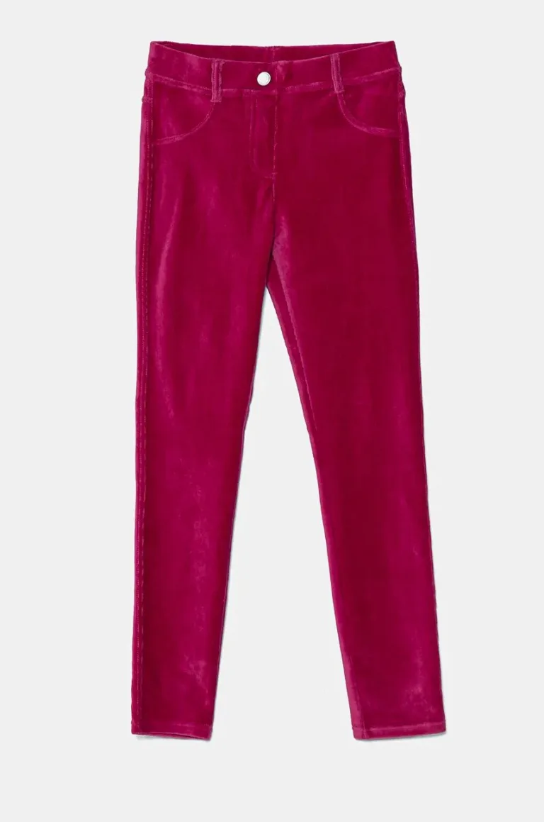 United Colors of Benetton pantaloni copii culoarea roz