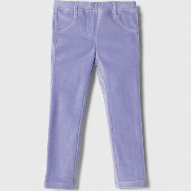 United Colors of Benetton pantaloni copii culoarea violet