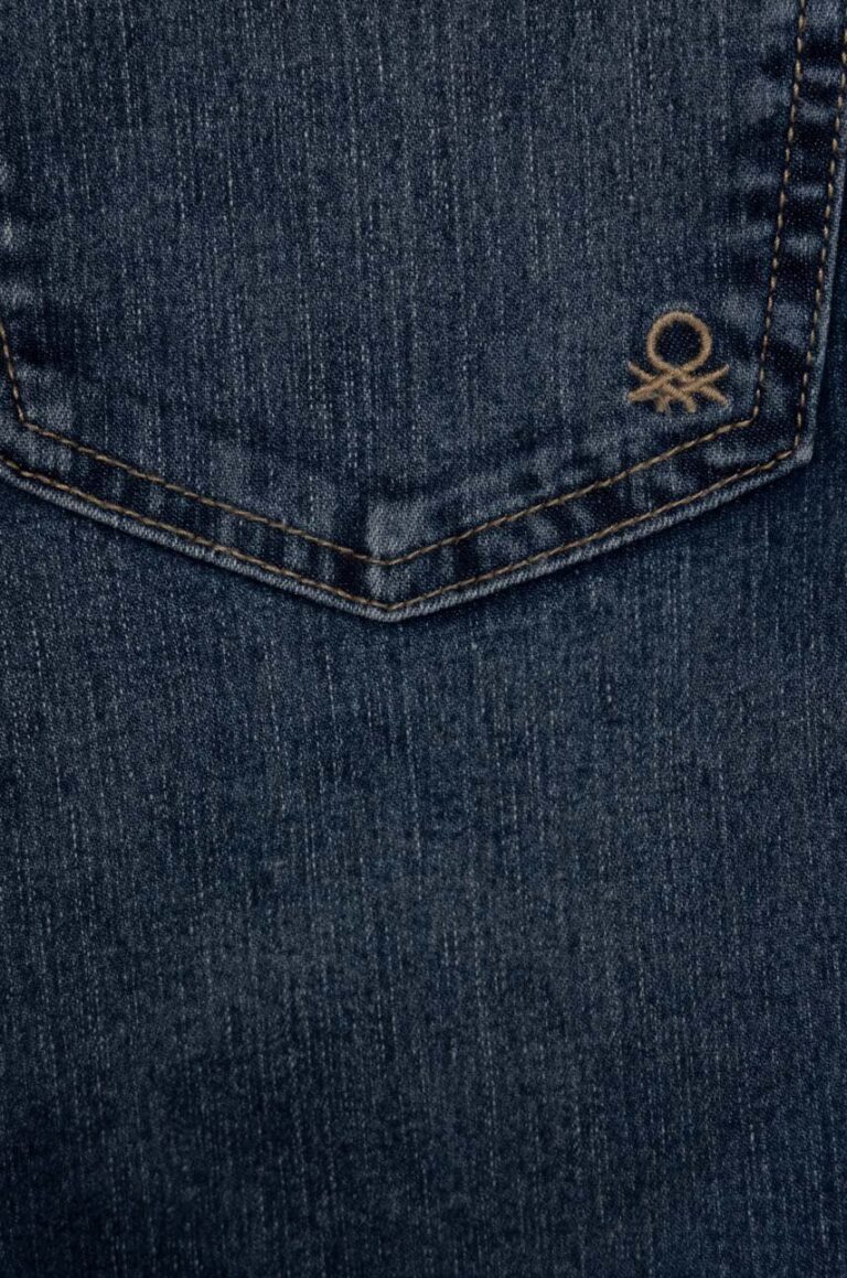 United Colors of Benetton pantaloni scurti din denim pentru copii talie reglabila preţ