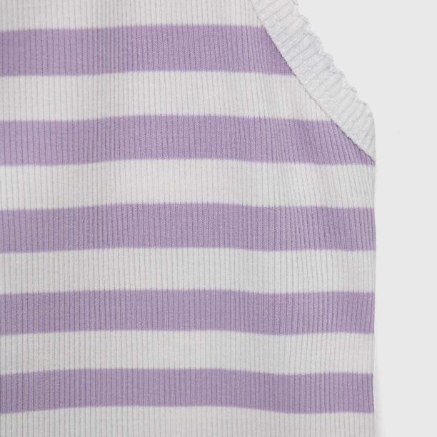 United Colors of Benetton top copii culoarea violet preţ