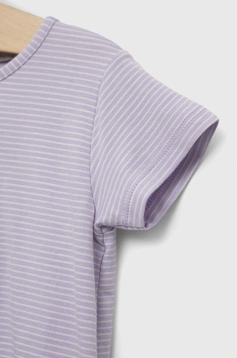 United Colors of Benetton tricou bebe culoarea violet preţ