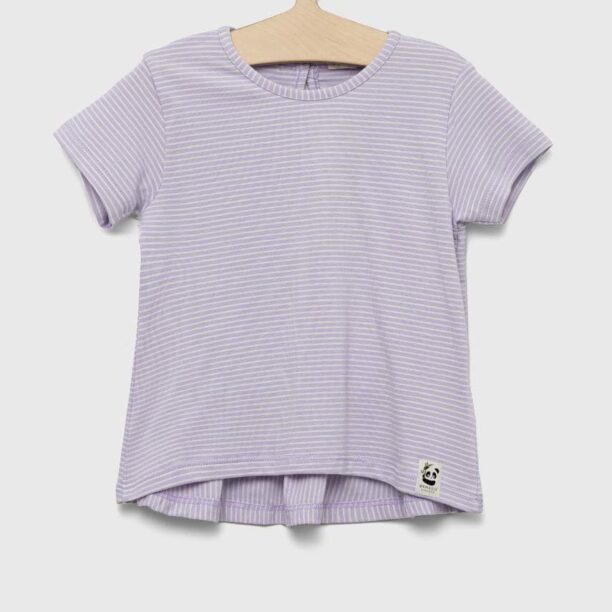 United Colors of Benetton tricou bebe culoarea violet