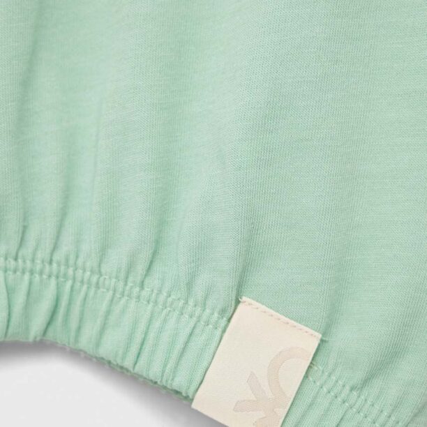 United Colors of Benetton tricou copii culoarea verde preţ