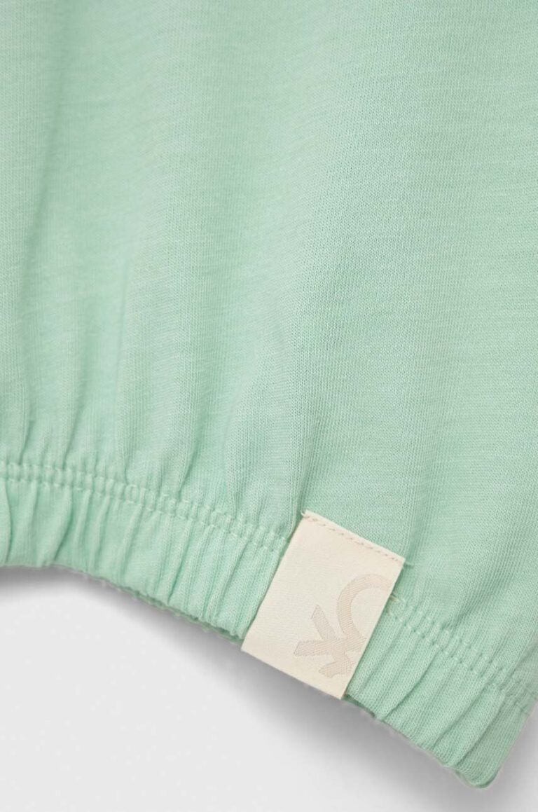 United Colors of Benetton tricou copii culoarea verde preţ