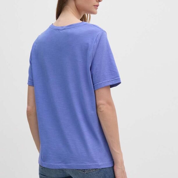 United Colors of Benetton tricou din bumbac culoarea violet preţ