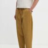 Universal Works pantaloni de catifea cord BRAGA PANT culoarea bej