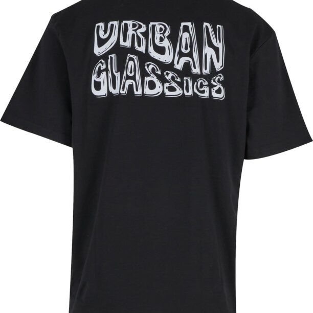 Urban Classics Tricou 'Shiny'  gri deschis / negru