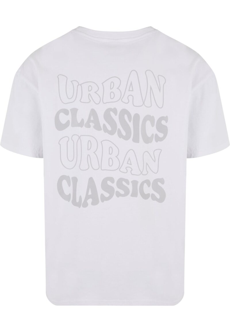 Urban Classics Tricou  gri / alb