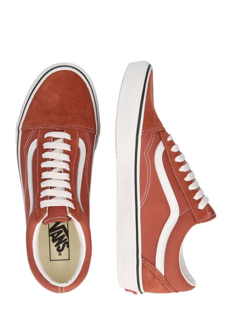 VANS Sneaker low 'Old Skool'  portocaliu închis / alb