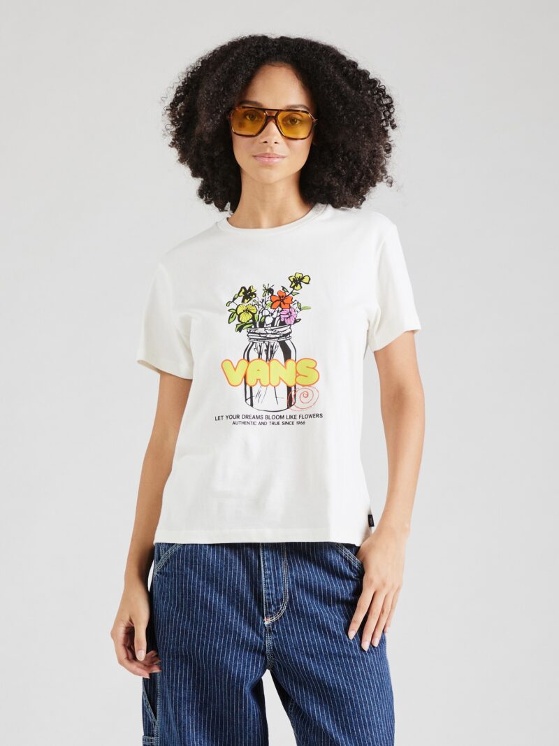 VANS Tricou 'BOUQUET'  galben / portocaliu / negru / alb