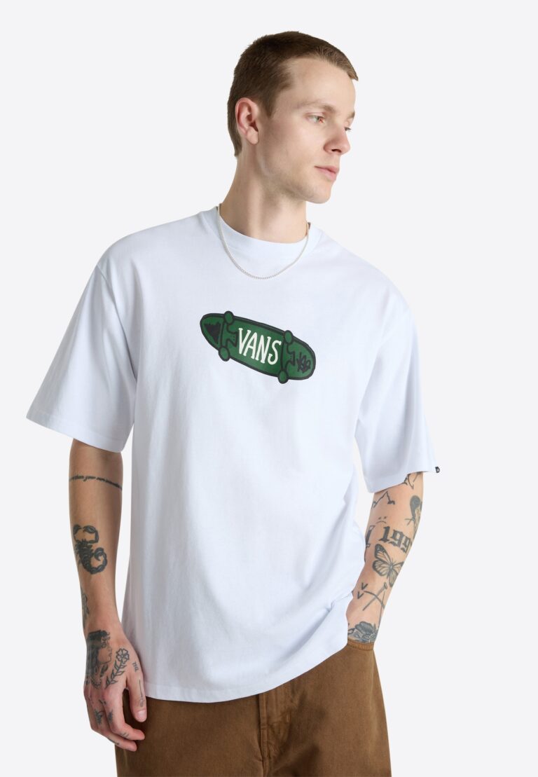 VANS Tricou 'FLIPSIDE'  galben șofran / gri / verde închis / negru / alb preţ