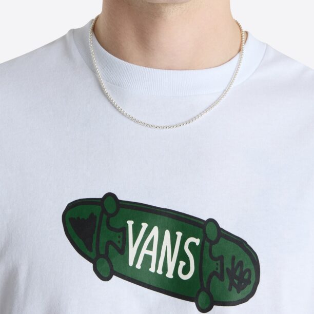 Original VANS Tricou 'FLIPSIDE'  galben șofran / gri / verde închis / negru / alb