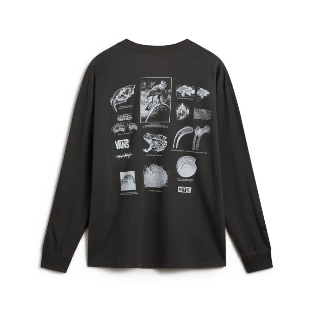 VANS Tricou 'MTE Brain Storms Study'  gri amestecat / negru / alb