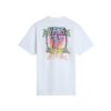 VANS Tricou 'PALM CHEERS CLASSIC'  albastru deschis / verde / portocaliu / fucsia / alb