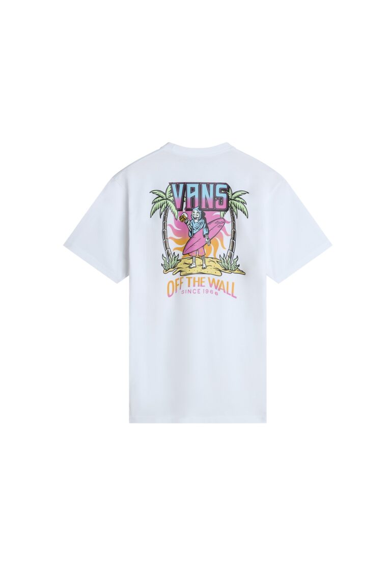 VANS Tricou 'PALM CHEERS CLASSIC'  albastru deschis / verde / portocaliu / fucsia / alb