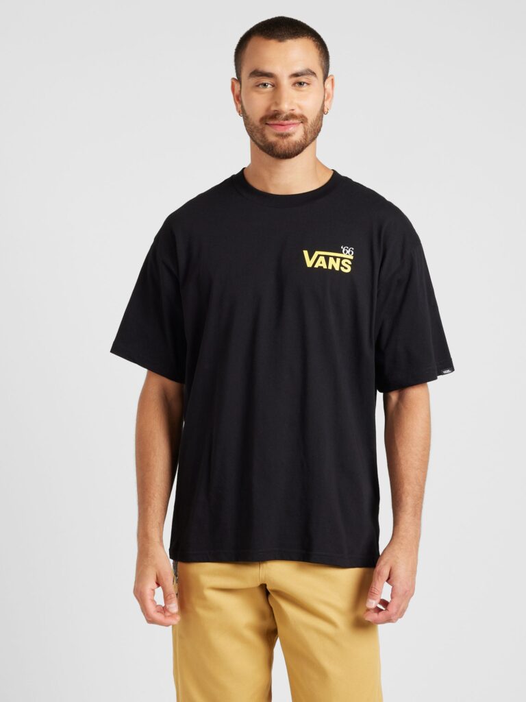 VANS Tricou 'Posted'  galben / negru / alb