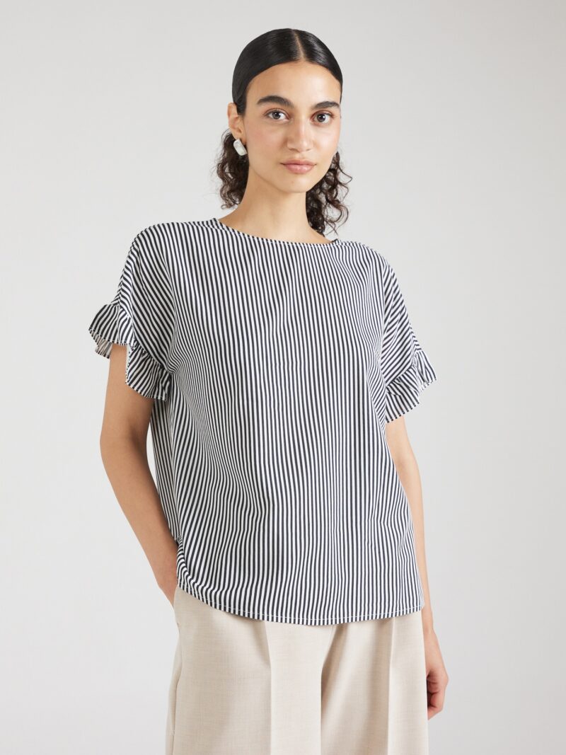 VERO MODA Bluză 'VMBUMPY'  bleumarin / alb