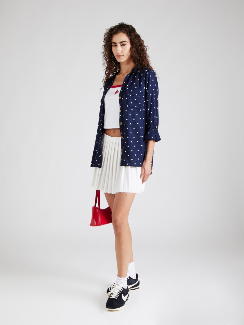 Cumpăra VERO MODA Bluză 'VMBumpy'  bleumarin / alb