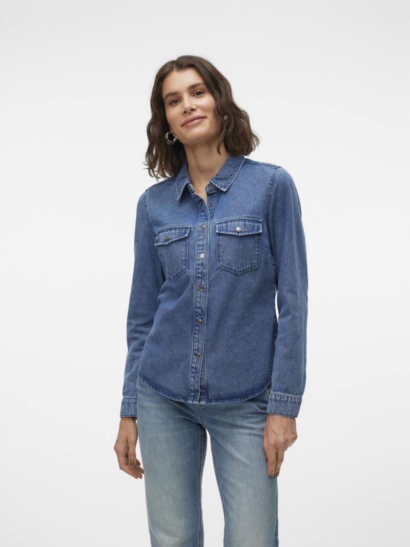 VERO MODA Bluză 'VMJennie'  albastru denim preţ