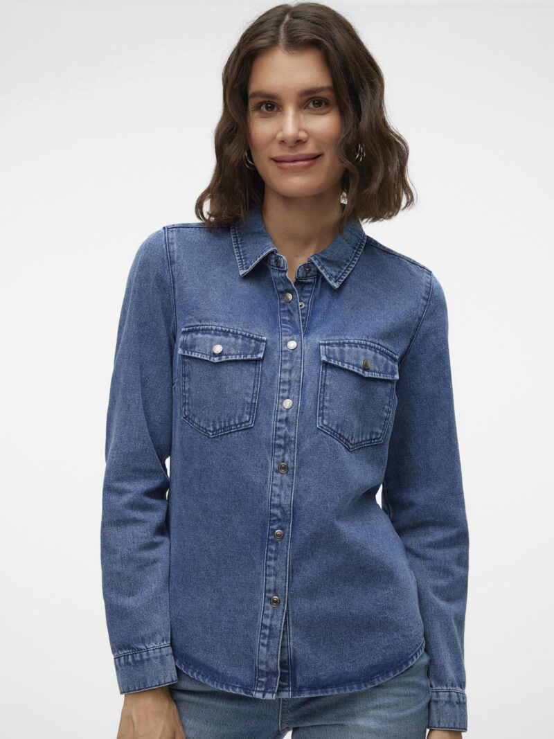 Original VERO MODA Bluză 'VMJennie'  albastru denim