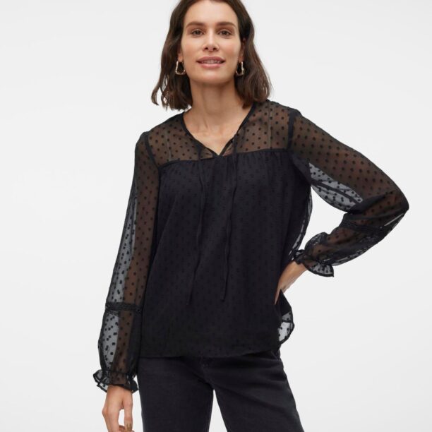 VERO MODA Bluză 'VMLeah'  negru