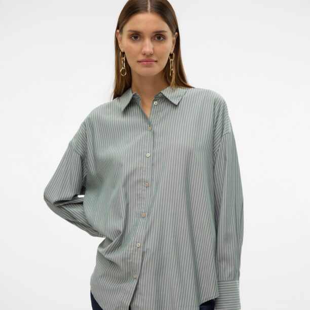 Cumpăra VERO MODA Bluză 'VMNORA'  verde pastel / alb