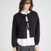 VERO MODA Geacă tricotată 'VMBOW'  negru