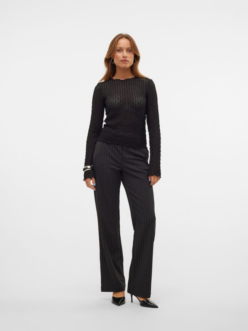 Cumpăra VERO MODA Pantaloni 'VMMaya'  negru / alb