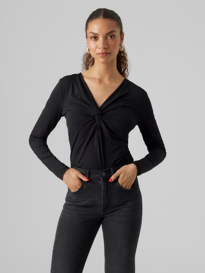 VERO MODA Tricou 'VMHEVI'  negru