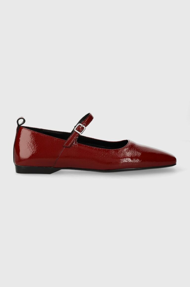 Vagabond Shoemakers balerini de piele DELIA culoarea rosu