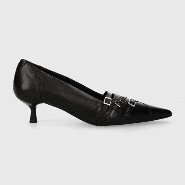 Vagabond Shoemakers stilettos de piele LYKKE culoarea negru