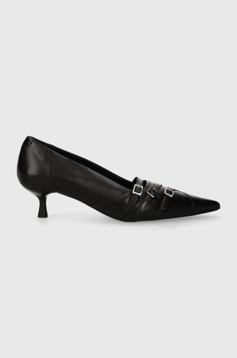 Vagabond Shoemakers stilettos de piele LYKKE culoarea negru